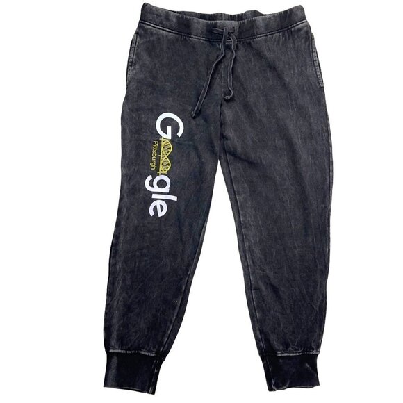 Google Pittsburgh Women's SIZE LARGE Soft Lightweight Charles River Gray Joggers - Picture 1 of 5